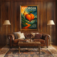 Georgia The Peach State Poster