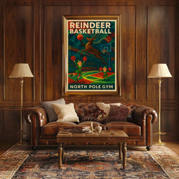 Reindeer Basketball Extravaganza Poster