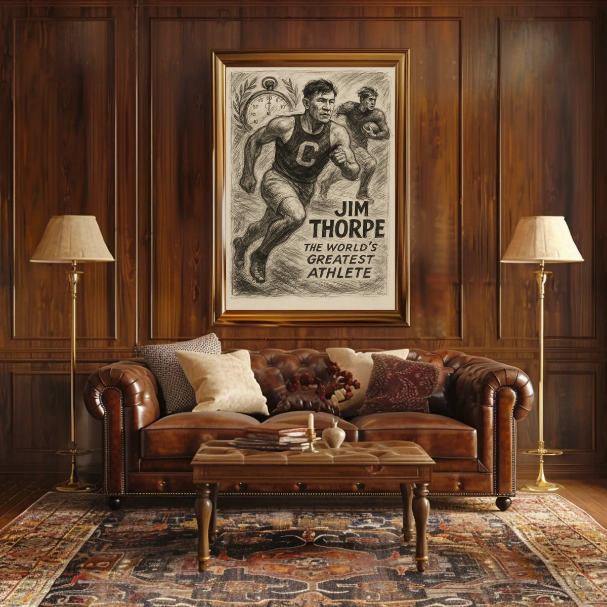 Jim Thorpe Legendary Athlete Jim Thorpe Poster