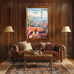 Scenic Yokohama Interior View Modern Urban Cityscape Poster