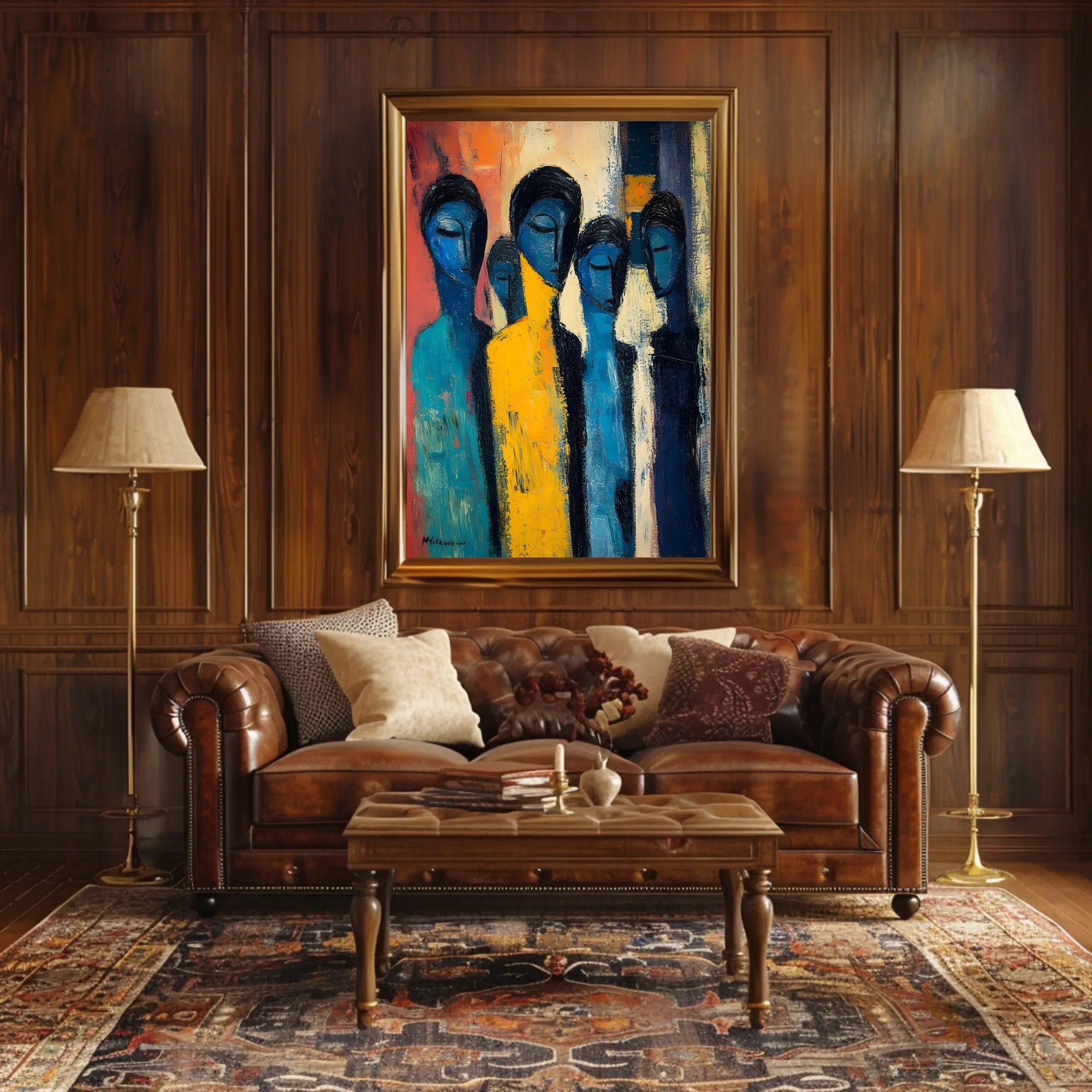 Abstract Ensemble Poster Print Modern Wall Art