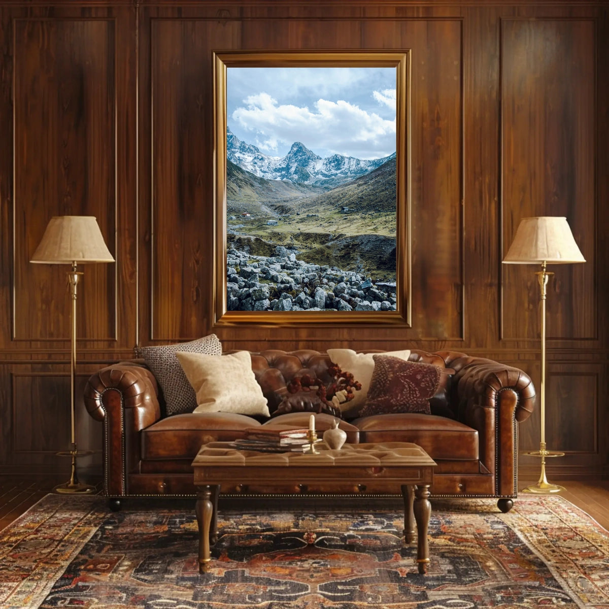 Majestic Mountain Landscape Poster