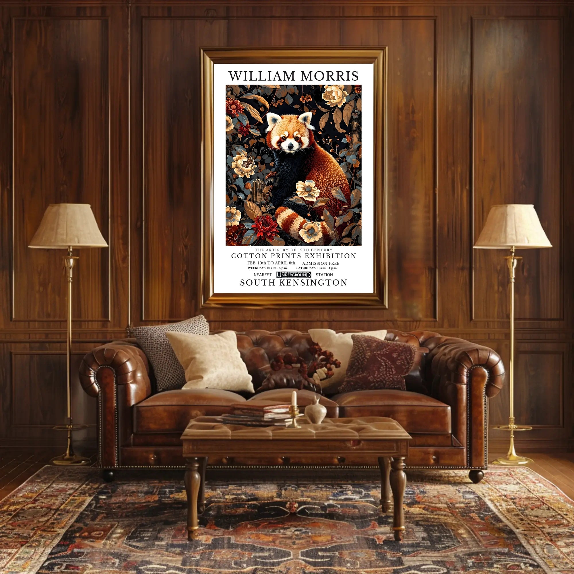 Cotton Prints Exhibition: Vintage Artistic Poster