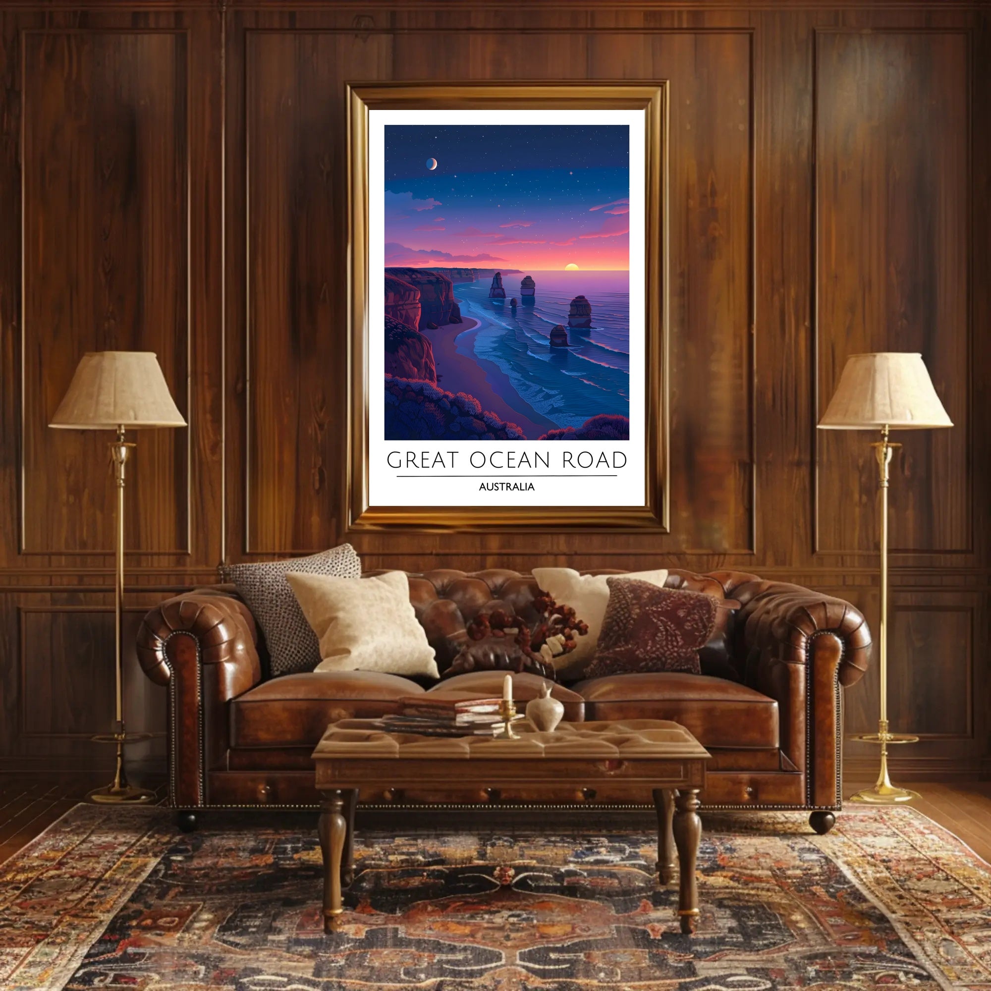 Great Ocean Road Scenic Travel Art Poster
