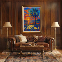 South Carolina Sunset Poster