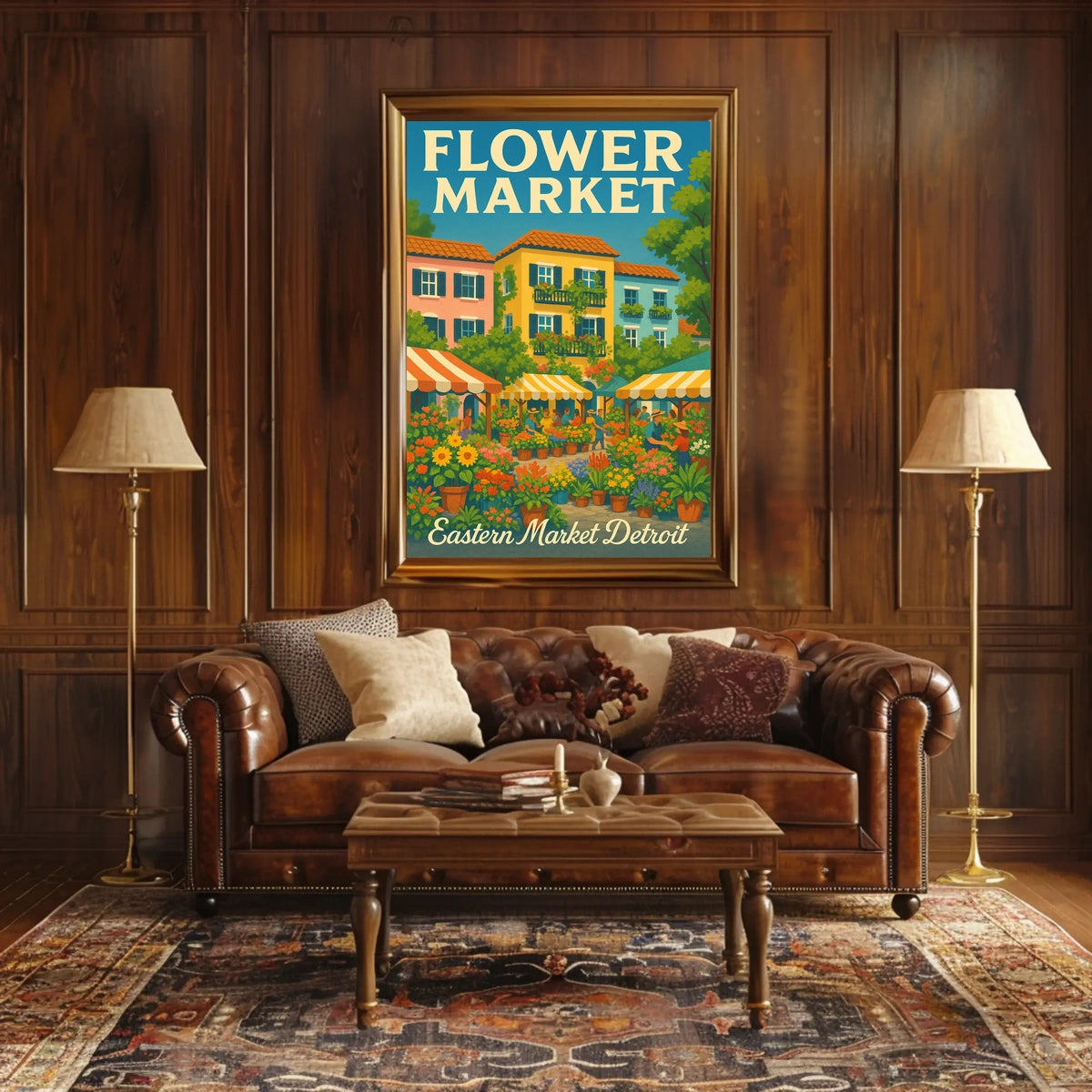 Flower Market Poster