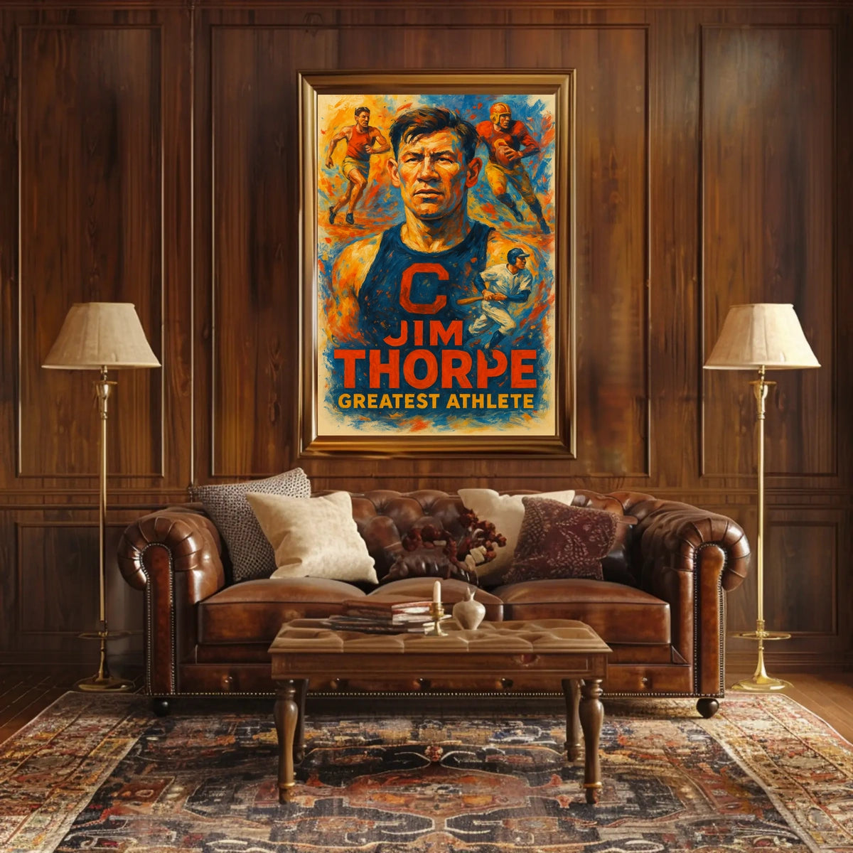 Jim Thorpe Legendary Athlete Poster