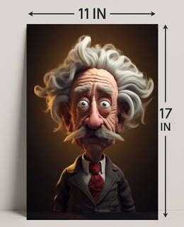 Whimsical Professor Character Poster PosterGoat