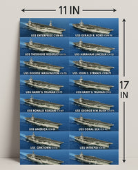 USS Harry S. Truman Aircraft Carrier Poster PosterGoat