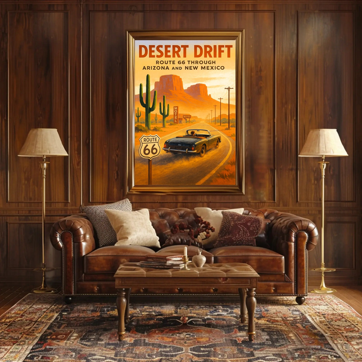 Desert Drift Route 66 Adventure Poster