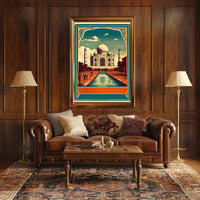 Vintage Taj Mahal Poster