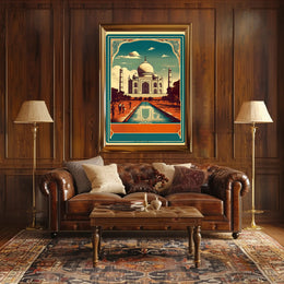 Vintage Taj Mahal Poster