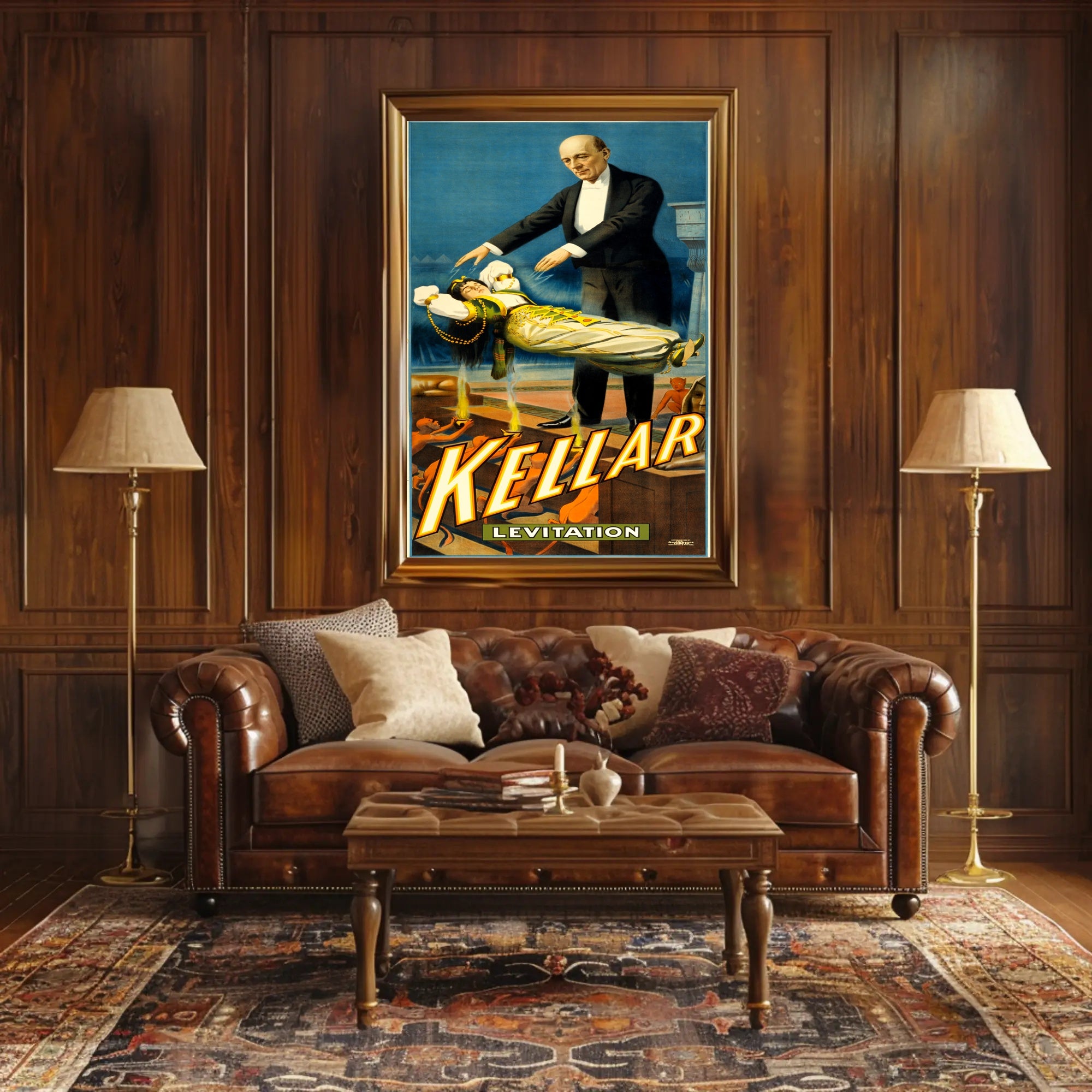 Kellar Magic Show Vintage Advertisement Poster