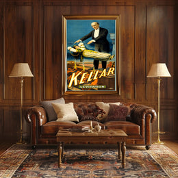 Kellar Magic Show Vintage Advertisement Poster
