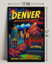 Denver United States of America Poster PosterGoat