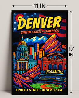 Denver United States of America Poster PosterGoat