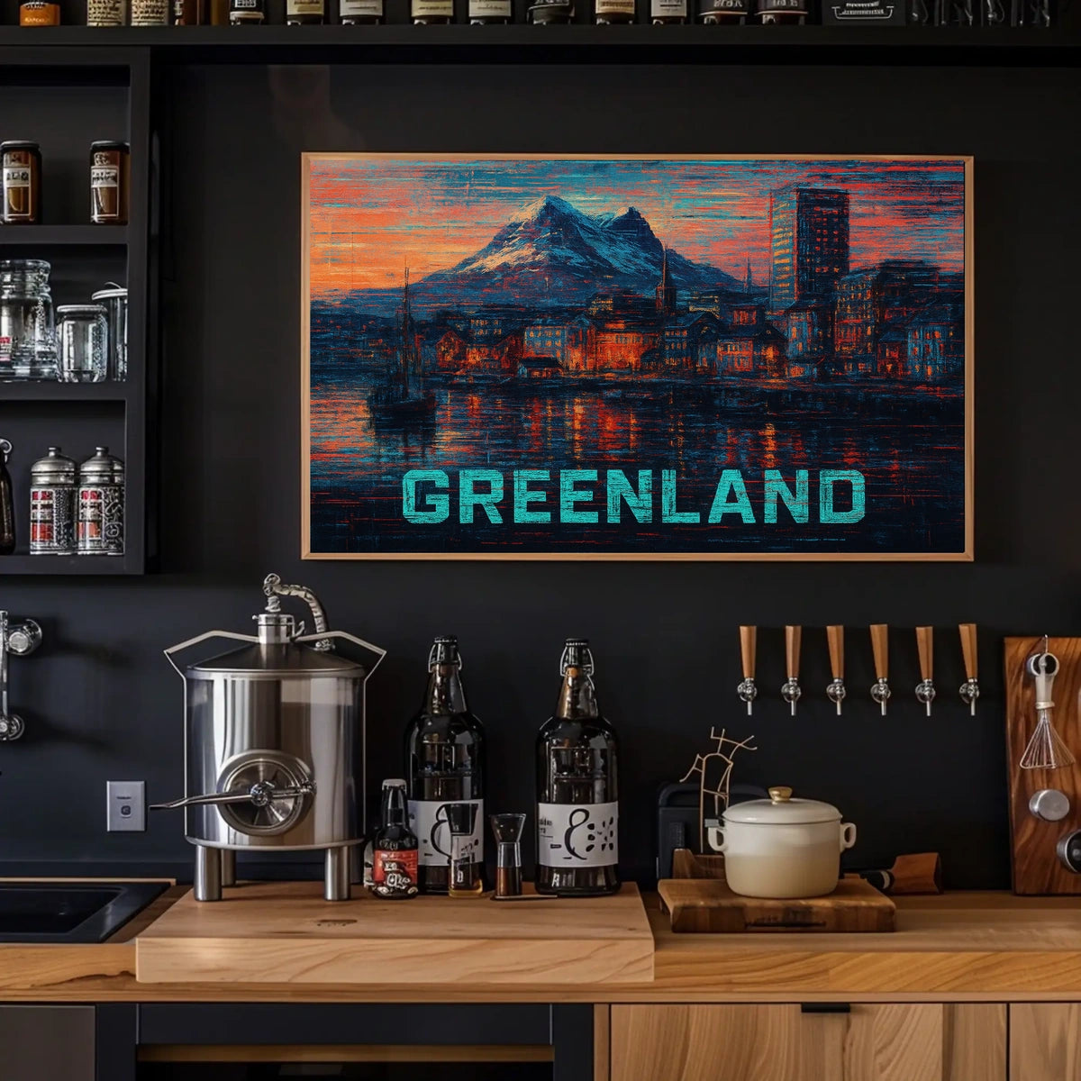 Greenland A Vibrant Landscape Poster