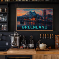 Greenland A Vibrant Landscape Poster