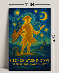 George Washington Patriotic Vintage Historical Poster