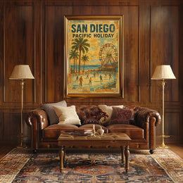 San Diego Pacific Holiday Poster