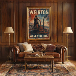 Weirton Steel Mill Vintage Americana Collector Poster
