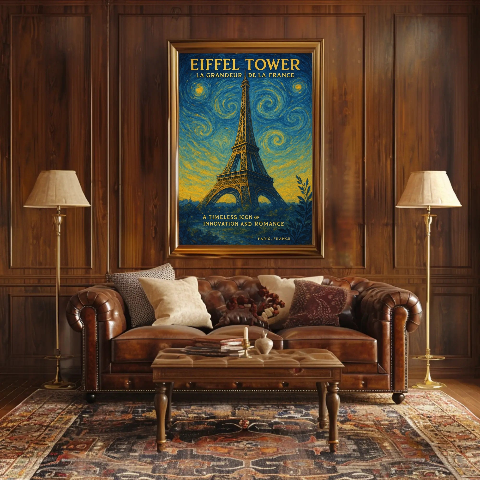 Eiffel Tower La Grandeur De La France Poster