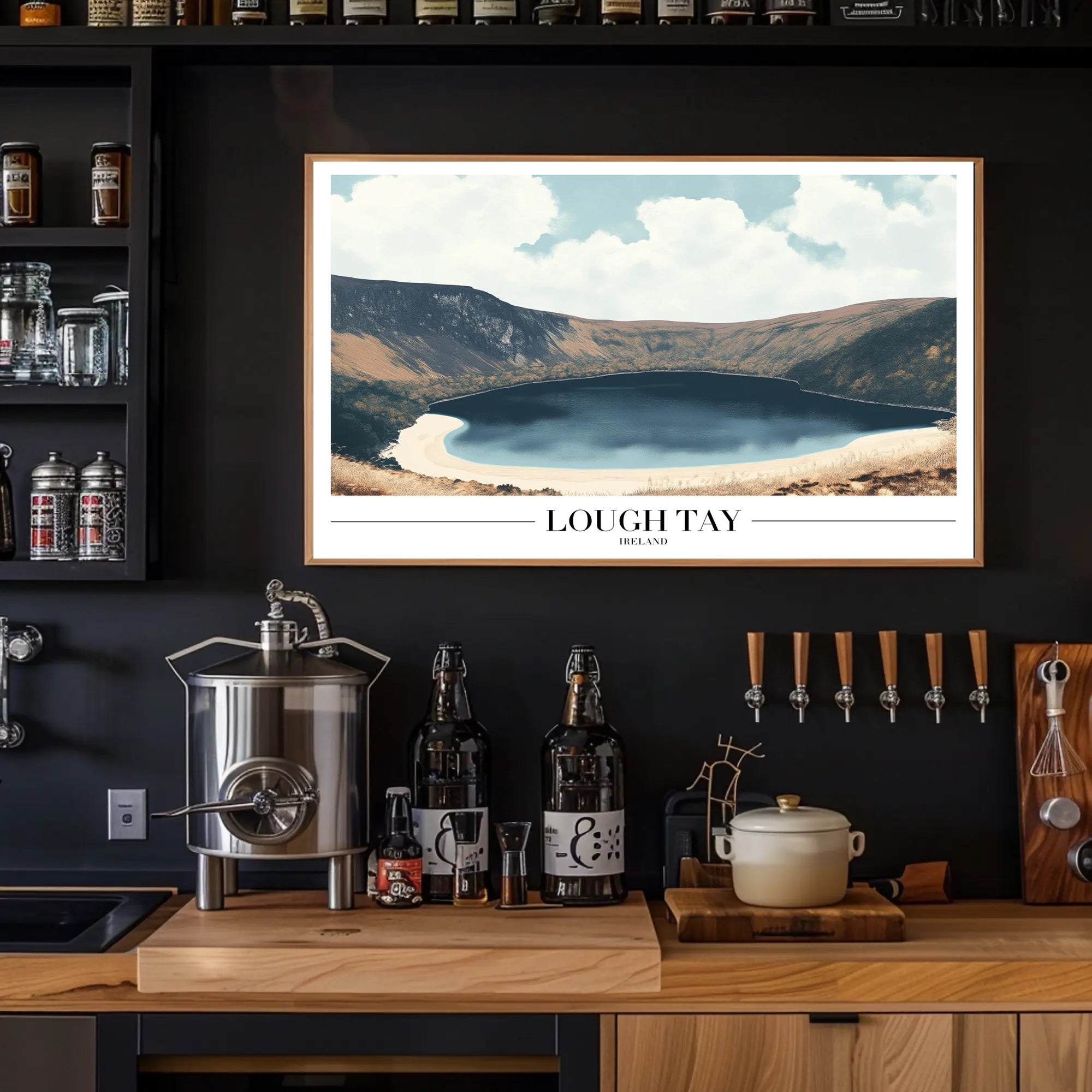 Lough Tay Ireland Travel Poster