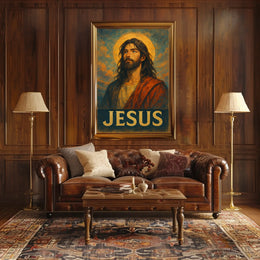 Jesus Iconic Portrait Poster