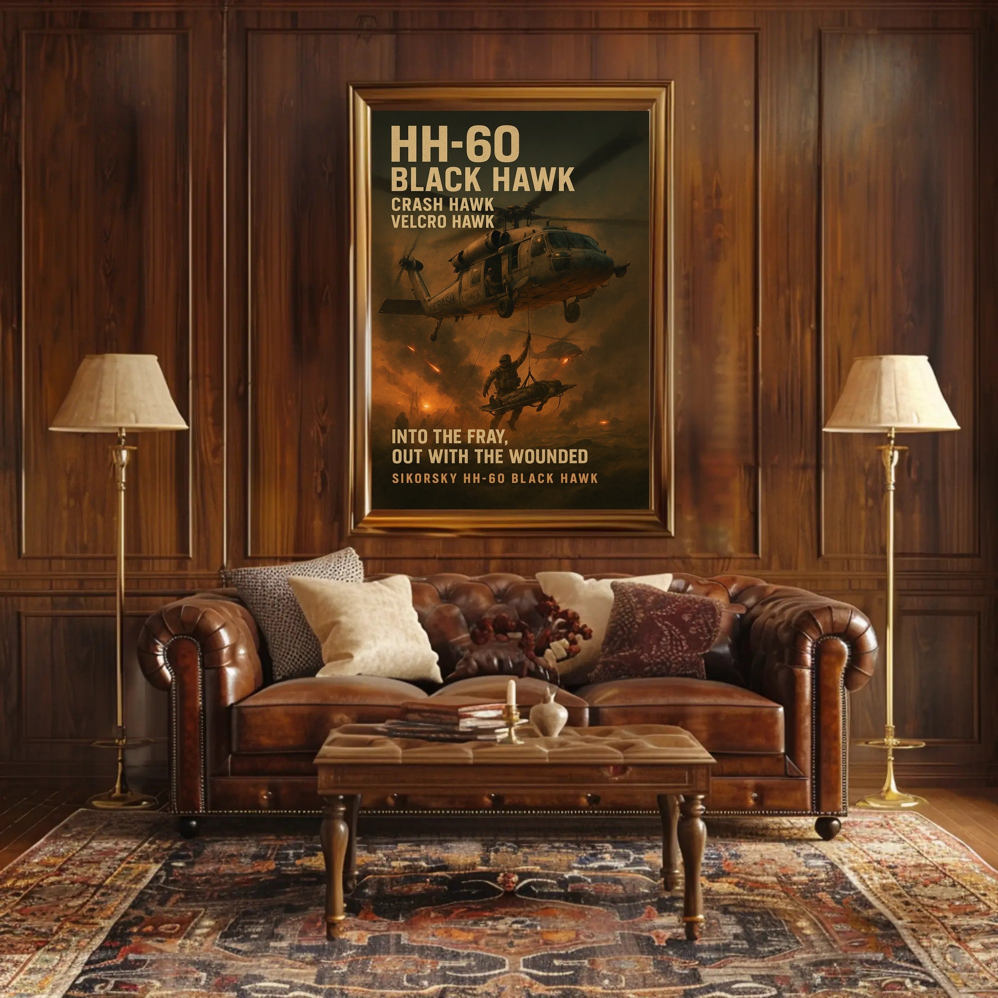 Sikorsky HH-60 Black Hawk Military Recruitment Poster