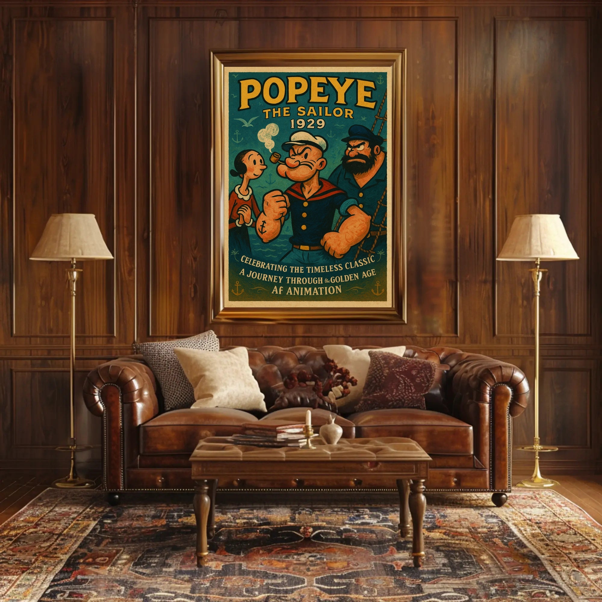 Popeye The Sailor Vintage Poster Print 1929