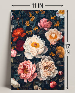 Floral Symphony: Botanical Elegance in Art Poster