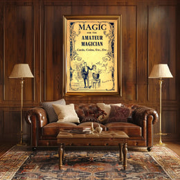 Magic for Amateur Magician Vintage Artistic Poster