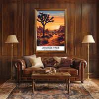 Joshua Tree National Park Vintage Travel Poster