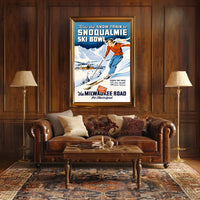 Ride The Snow Train To Snoqualmie Ski Poster