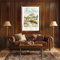 Hwange National Park Watercolor Art National Park Poster PosterGoat