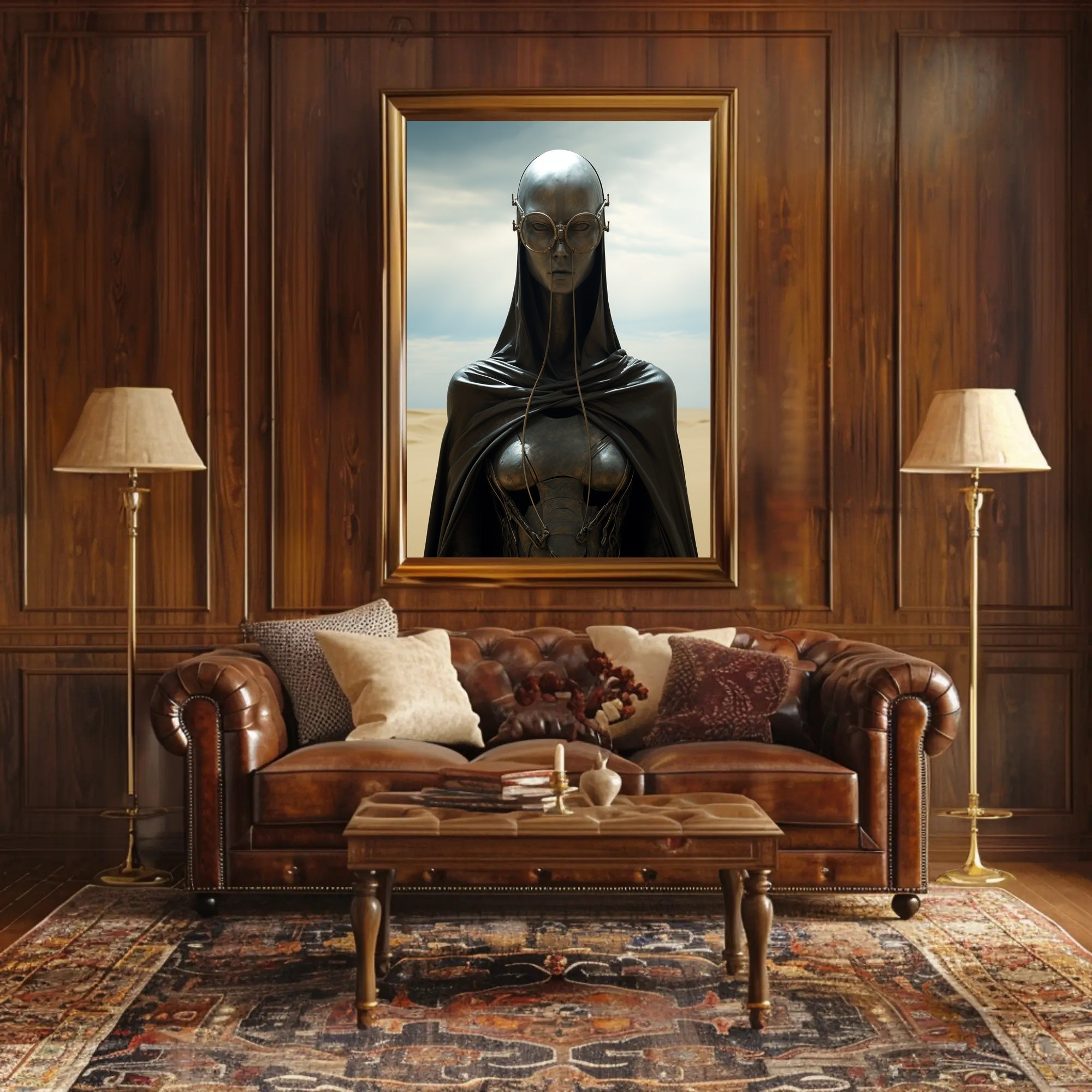 Futuristic Sentinel Poster