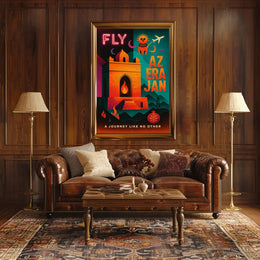 Azerbaijan Adventure Awaits Vibrant Travel Poster PosterGoat