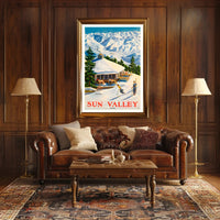 Sun Valley Ski Retreat Poster PosterGoat