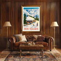 Sun Valley Ski Retreat Poster PosterGoat