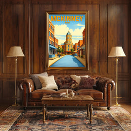 McKinney, Texas Poster PosterGoat