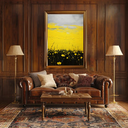 Vibrant Fields Landscape Poster Wall Art Print
