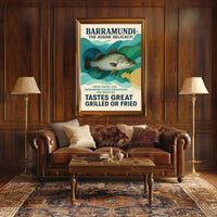 Barramundi The Aussie Delicacy Poster