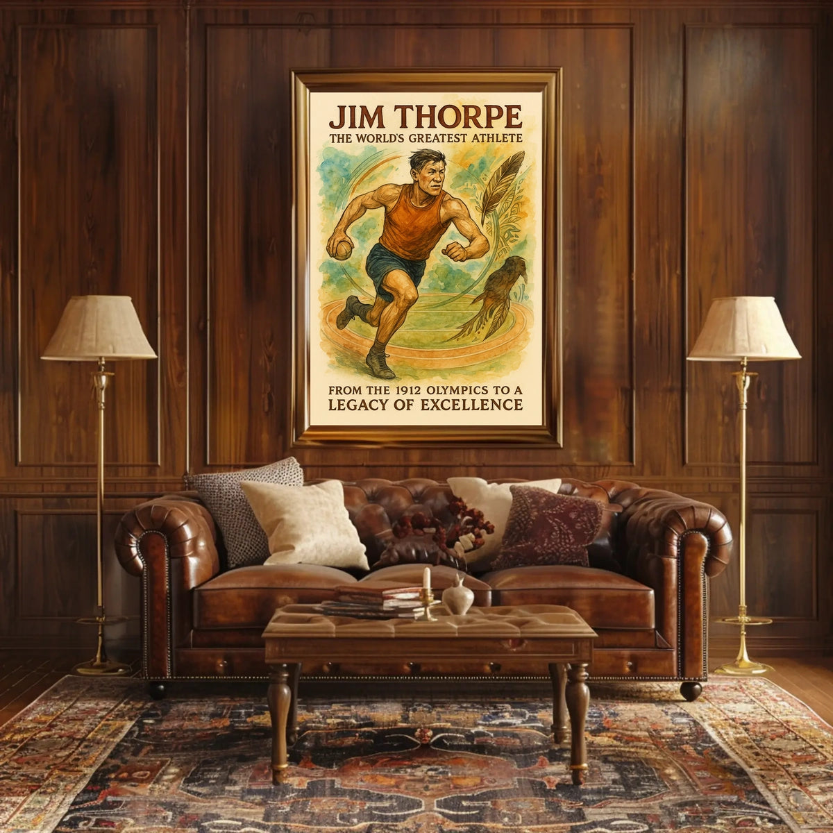 Jim Thorpe Legendary Athlete Jim Thorpe Poster