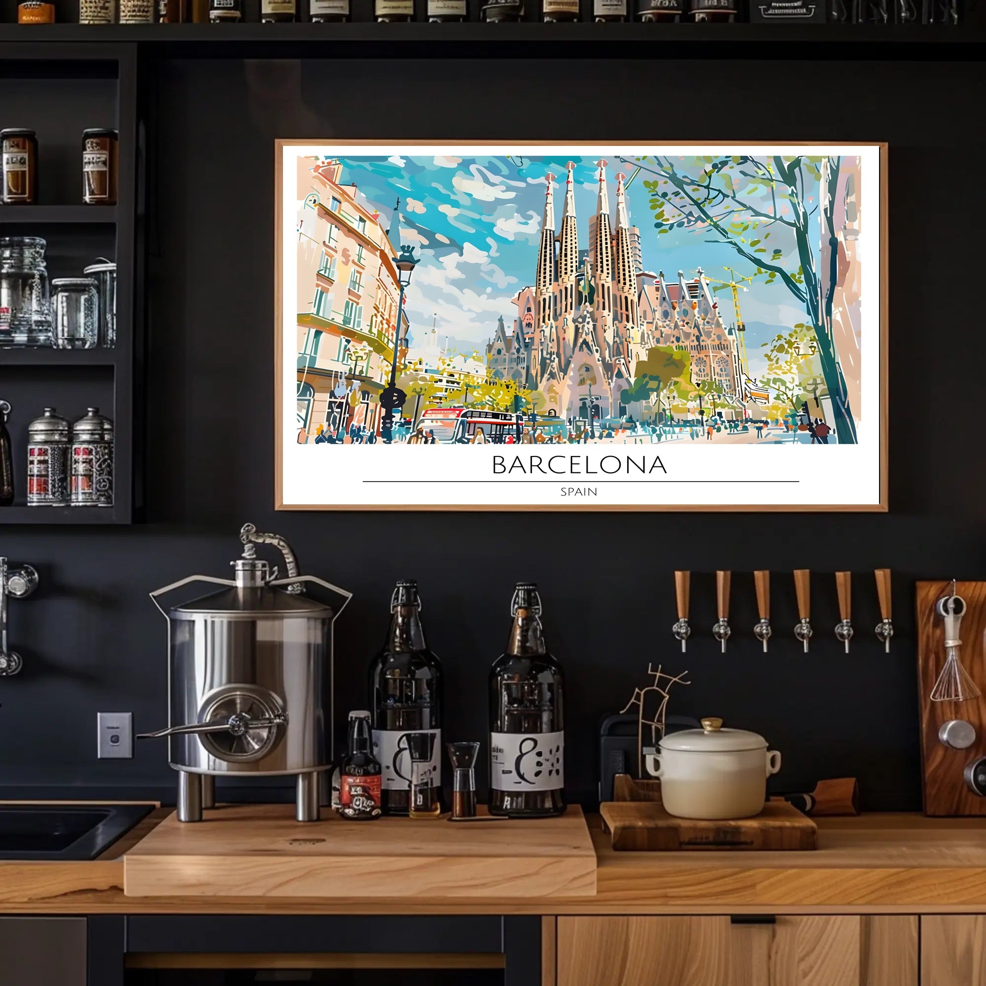Vibrant Barcelona Poster