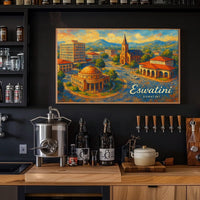 Eswatini Cityscape Poster