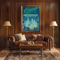 Anchorage Northern Glow Poster