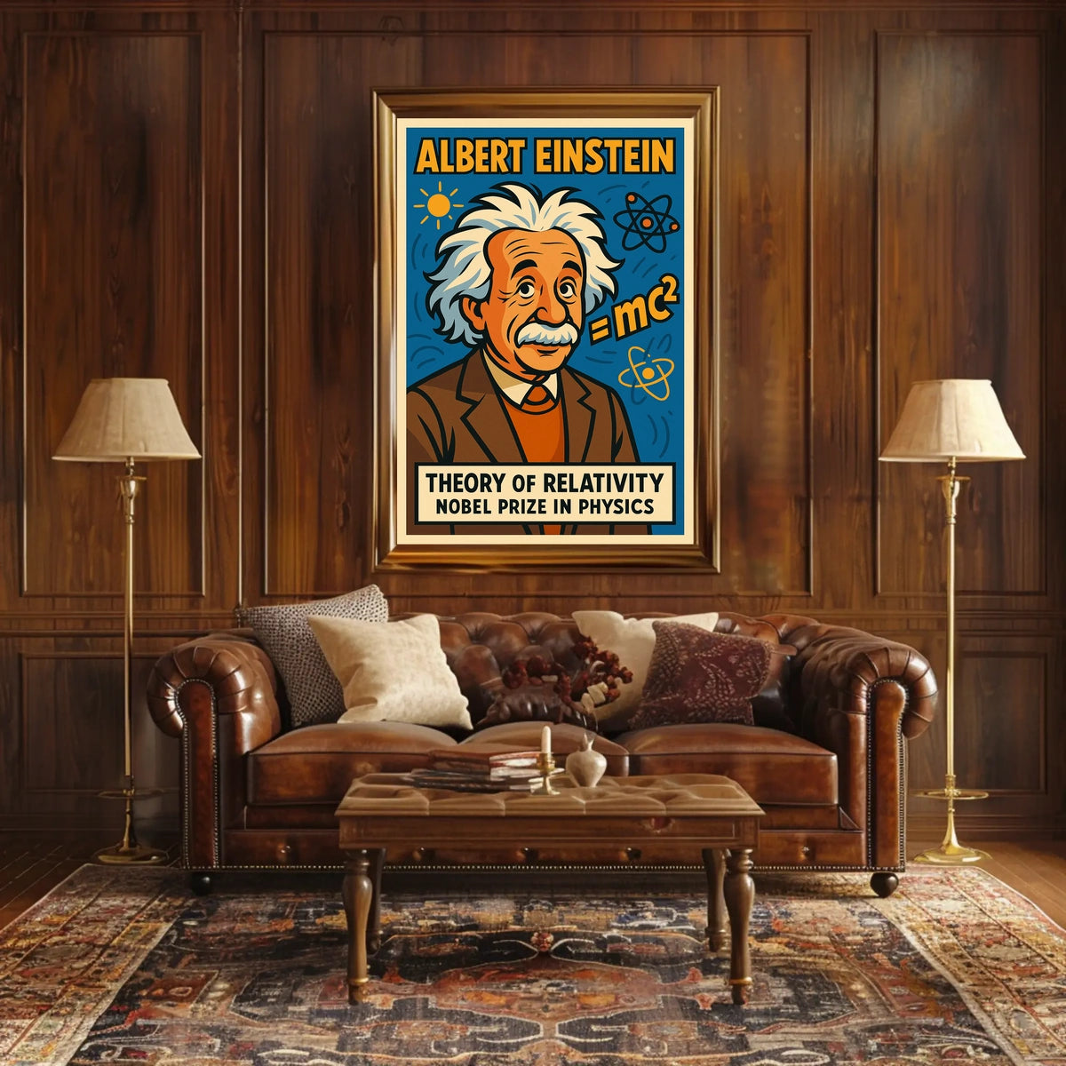 Albert Einstein Theory Of Relativity Poster