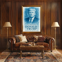 Commanding Presence The Donald Trump Portrait Poster