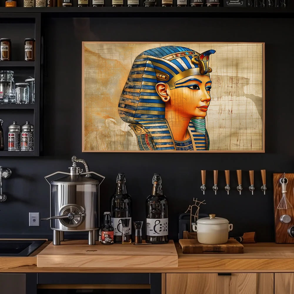 Majestic Pharaoh: Timeless Egyptian Art Poster