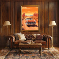 Classic Desert Drive Poster